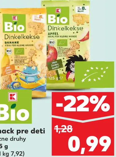 K-Bio snack pre deti Dinkelkekse