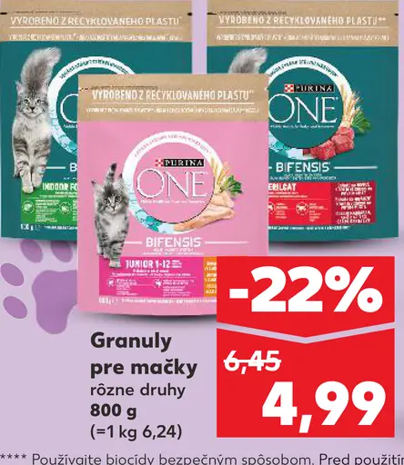 Purina One granuly pre mačky