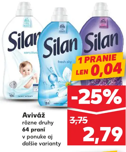 Silan aviváž rôzne druhy