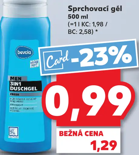 Bevola sprchovací gél Men Slim