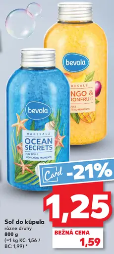 Bevola soľ do kúpeľa