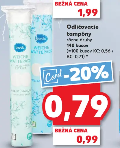 Bevola Odličovacie tampóny
