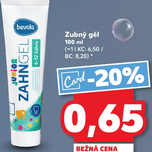 Bevola Junior zubný gél