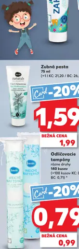 Naturals Bylinná zubná pasta šalvia a zelený čaj