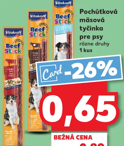 Vitakraft Beef Stick pochúťková mäsová tyčinka pre psy