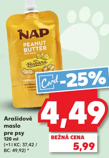 NAP Peanut Butter arašidové maslo pre psy