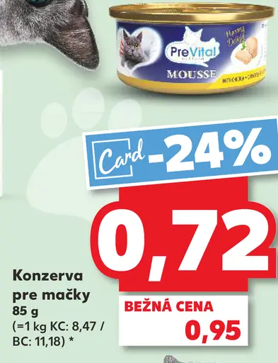 PreVital Mousse konzerva pre mačky