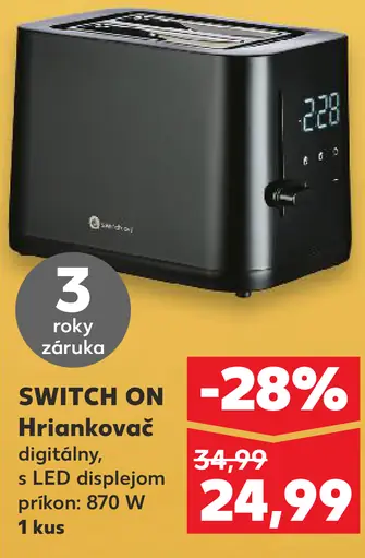 Switch On Hriankovač digitálny s LED displejom