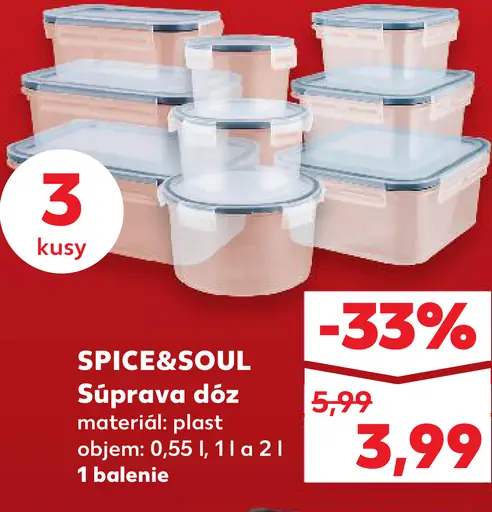 SPICE&SOUL Súprava dóz