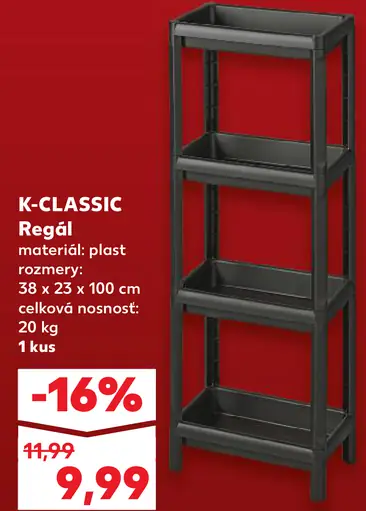K-Classic Regál plastový