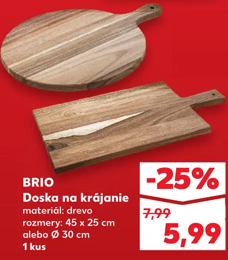 Brio doska na krájanie s rukoväťou