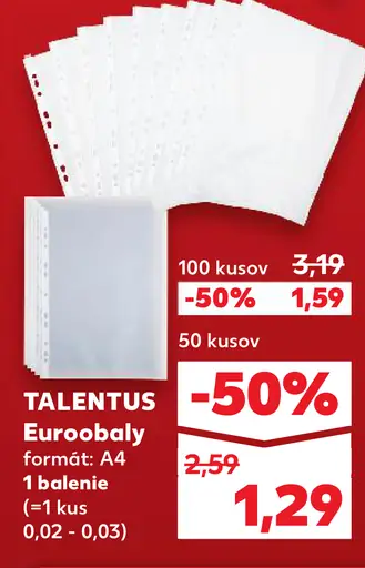 Talentus euroobaly A4