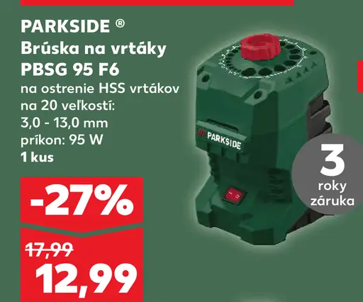 Parkside brúska na vrtáky PBSG 95 F6