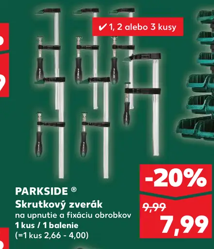 Parkside Skrutkový zverák