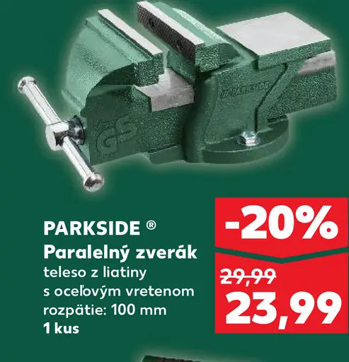 Parkside Paralelný zverák