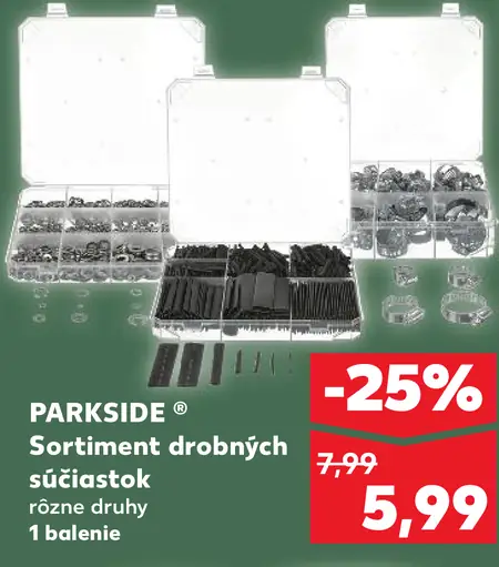 Parkside Sortiment malých súčiastok