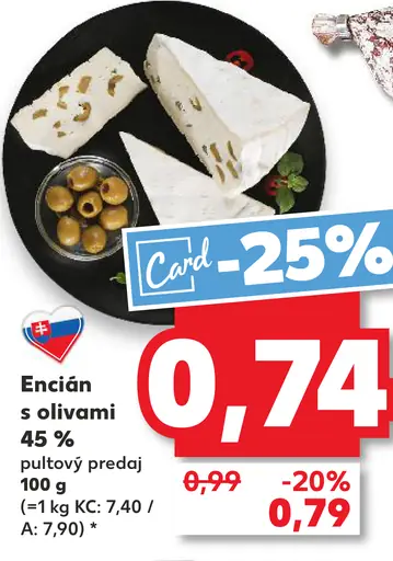 Encián s olivami 45 %