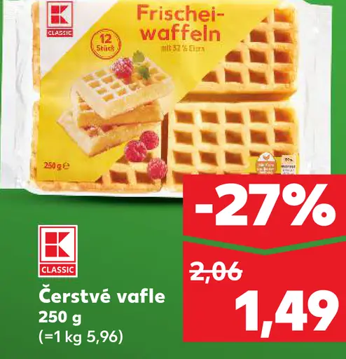 K-Classic Čerstvé vafle