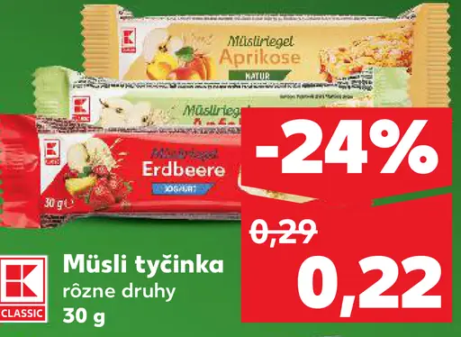 K-Classic Müsli tyčinka