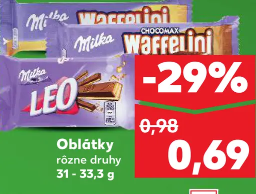Milka / Manner / Leo Oblátky