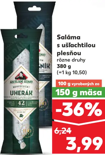 Saláma s ušľachtilou plesňou