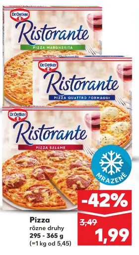 Dr. Oetker Ristorante Pizza bezlepkové rôzne druhy