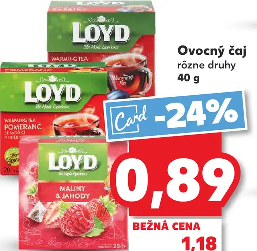 Loyd Ovocný čaj rôzne druhy