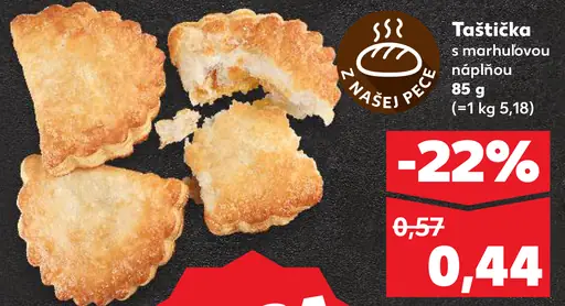 Taštička s marhuľovou náplňou