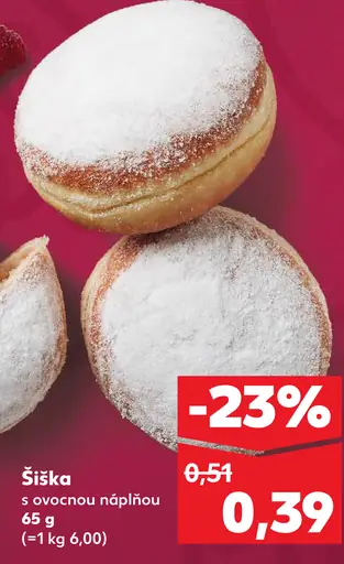 Šiška s ovocnou náplňou