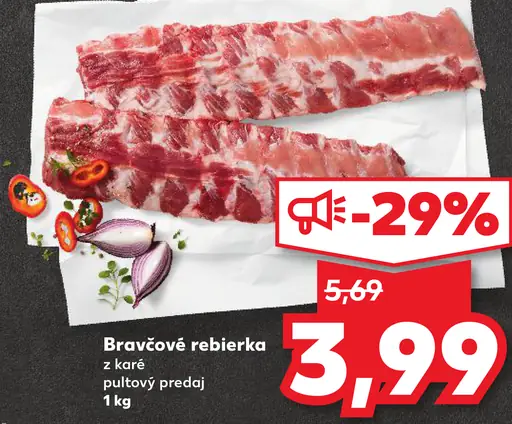 Bravčové rebierka z bočka