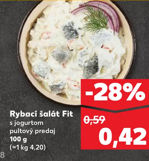 Rybací Šalát Fit s jogurtom