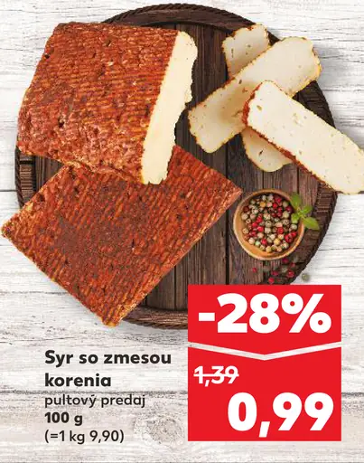 Syr so zmesou korenia