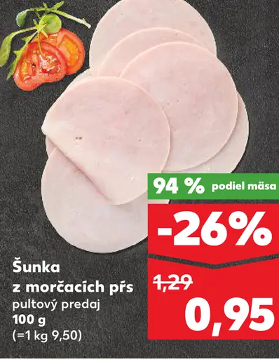 K-Purland Šunka z morčacích pŕs pultový predaj