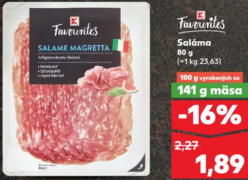 K-Favourites Salame Magretta saláma