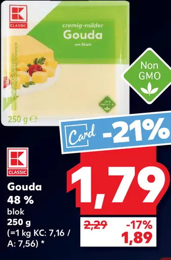 K-Classic Gouda blok 48 %