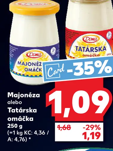 Zamex majonéza alebo tatárska omáčka