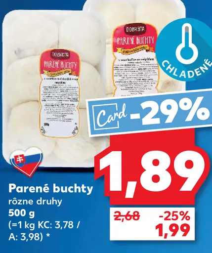 Parené buchty rôzne druhy