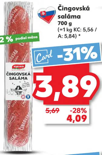 Carnex Čingovská saláma