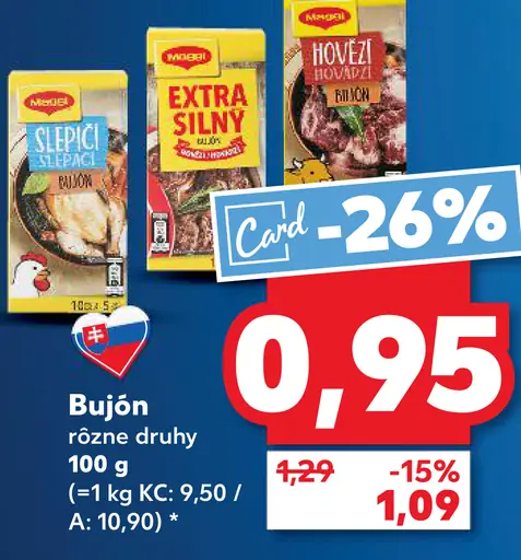 Vitana bujón rôzne druhy