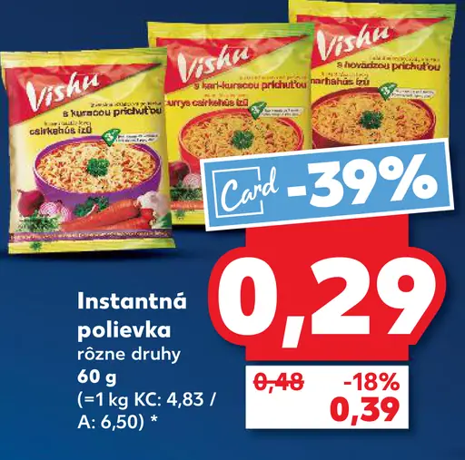 Vifon Instantná polievka rôzne druhy
