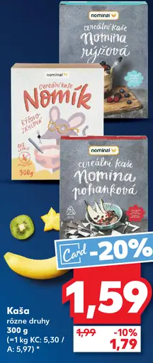 Nominal Cereálna kaša rôzne druhy