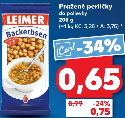 Leimer Pražené perličky do polievky