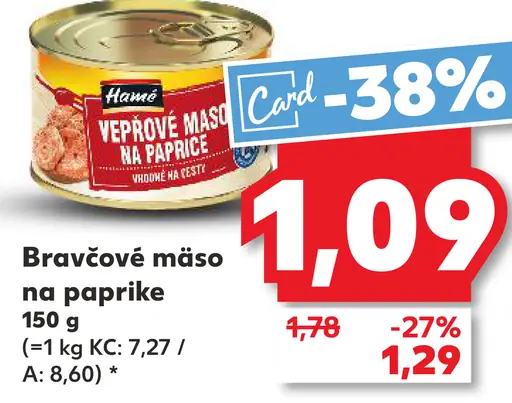 Hamé Vepřové mäso v paprike