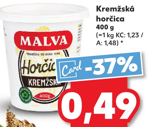 Malva Kremžská horčica