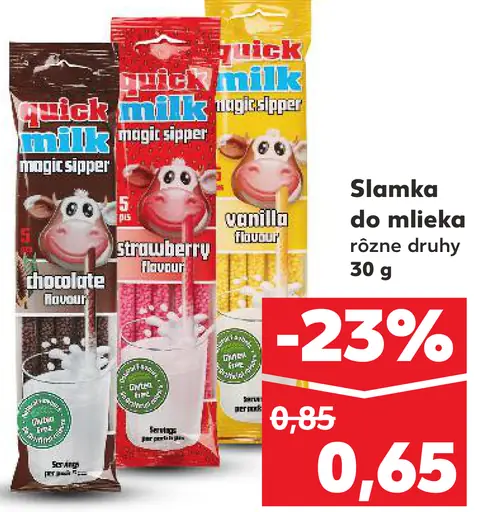 Nick Milk Slamka do mlieka rôzne druhy