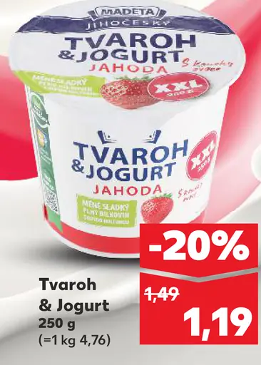 Madeta Tvaroh & Jogurt jahoda