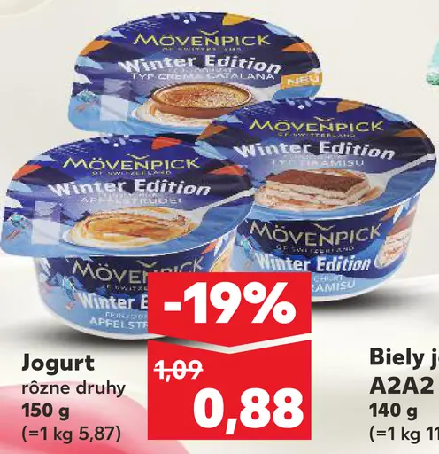 Mövenpick Jogurt Winter Edition rôzne druhy