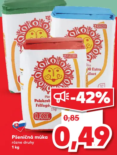 Pšeničná múka rôzne druhy