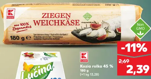 K-Classic Ziegen Weichkäse kozí mäkký syr