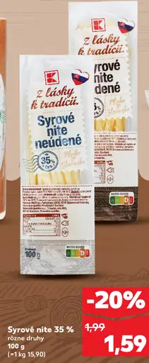 K-Classic z lásky k tradícii syrové nite neúdené 35 % rôzne druhy